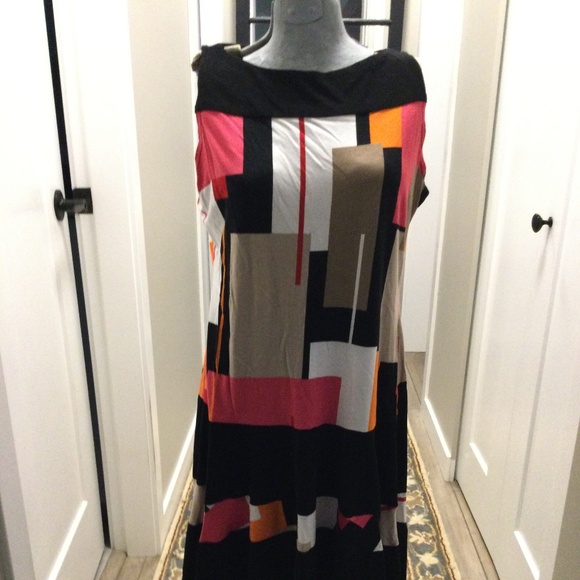 Joseph Ribkoff Colour Block Dress - Picture 5 of 8
